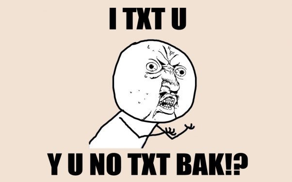 About texting