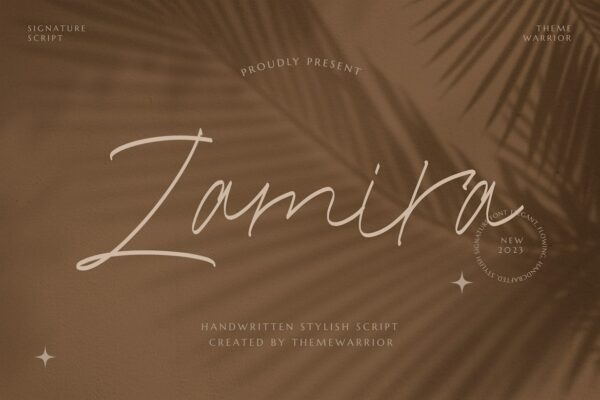 Zamira - Script Font
