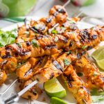 Grilled Chicken Skewers with a Sweet Sriracha Glaze